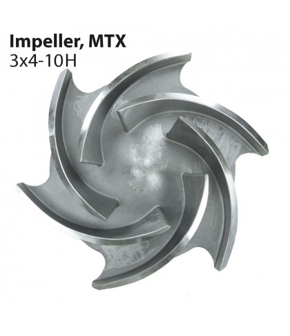 MTX Impeller, 3x4-10H, CD4MCUN