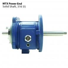 MTX Power End, Solid 316 SS Shaft