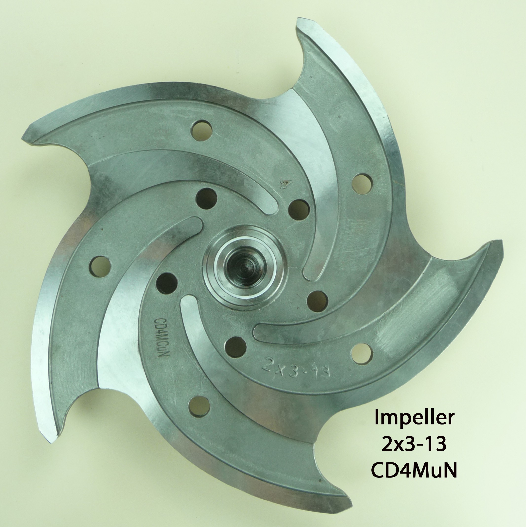 ANSI Impeller, 2x3-13 CD4MCuN - OnHandSupply